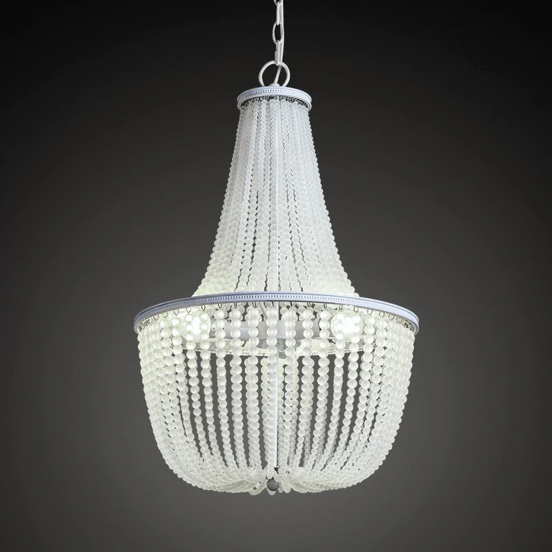 American villa glass bead ball lantern chandelier - Image 1