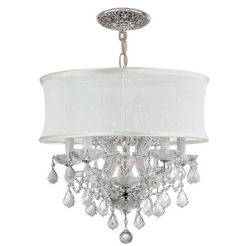 Group Brentwood Polished Chrome Six-Light Pendant with Hand Polished Crystal - Image 1
