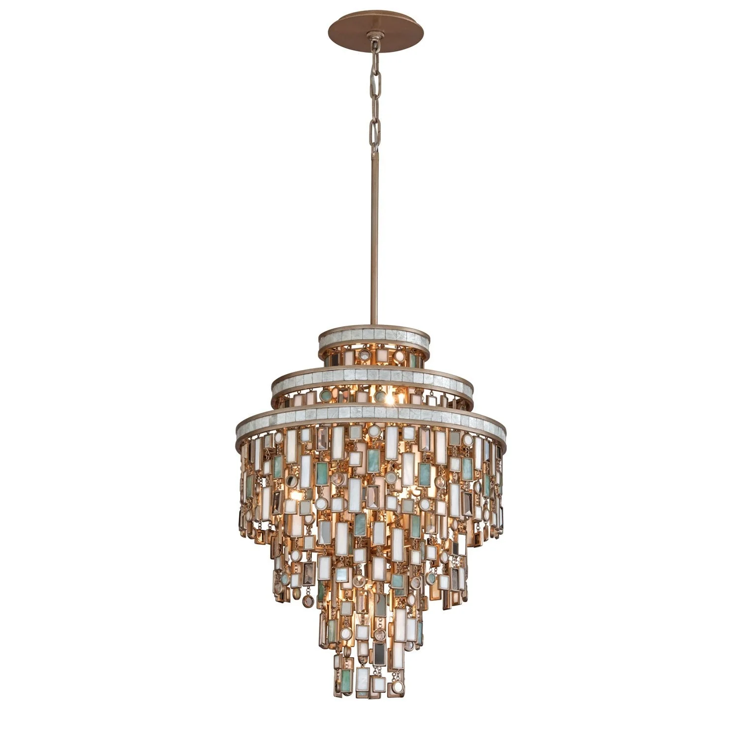Dolcetti Silver Seven-Light Pendant - Image 1
