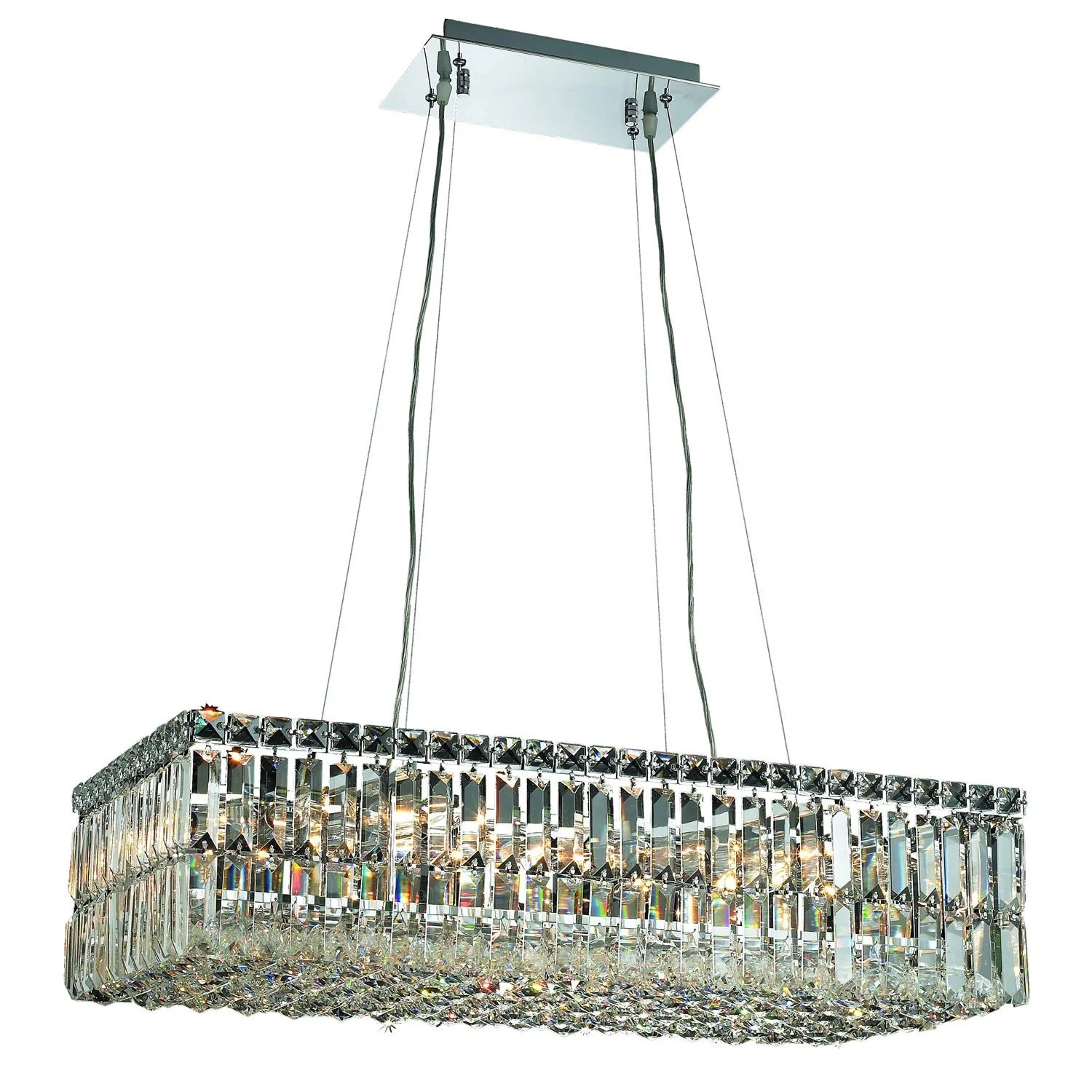 Maxim Chrome Sixteen-Light 14-Inch Pendant with Royal Cut Clear Crystal - Image 1