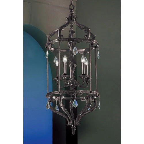 Europa Matte Bronze Five-Light Lantern - Image 1