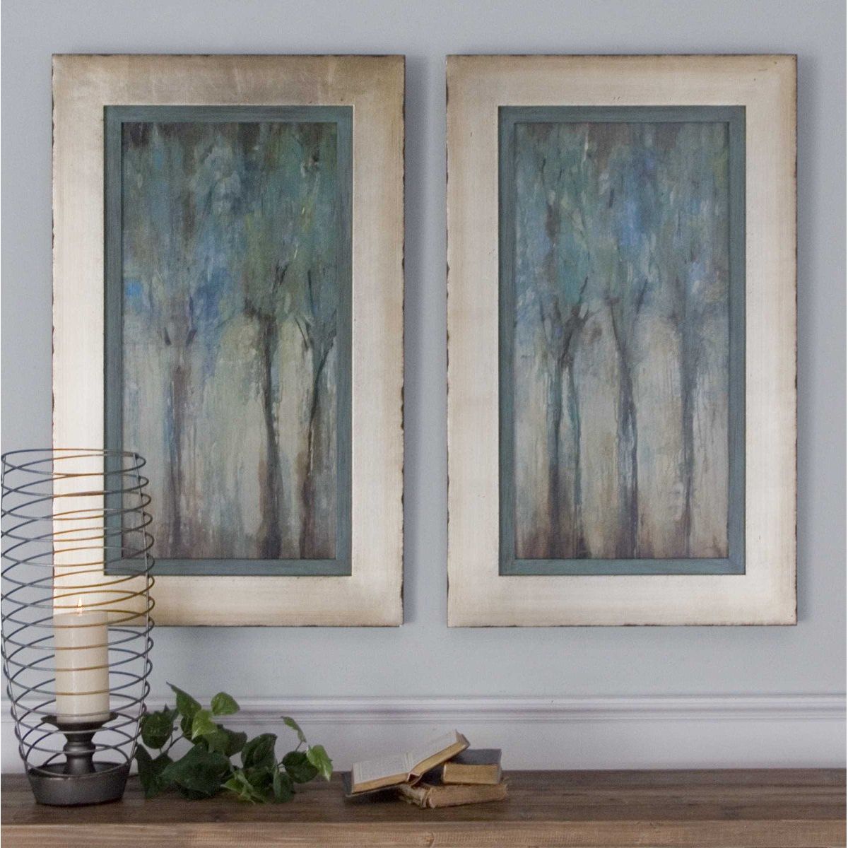 Uttermost Whispering Wind Oil Reproductions Set of 2 Framed Prints