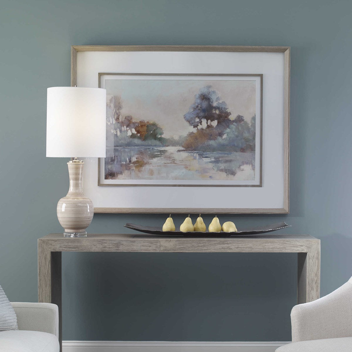 Uttermost Morning Lake Landscape Framed Print - Image 2