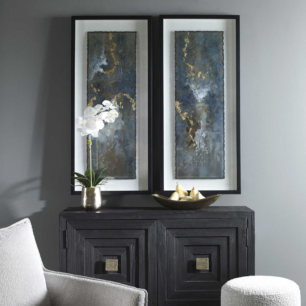Uttermost Glimmering Agate Set of 2 Framed Prints - Image 2