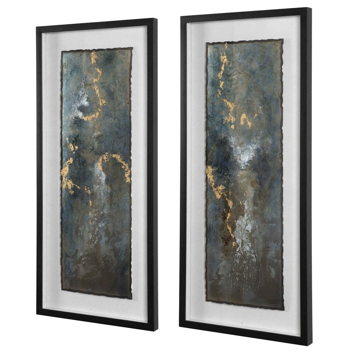 Uttermost Glimmering Agate Set of 2 Framed Prints - Image 3