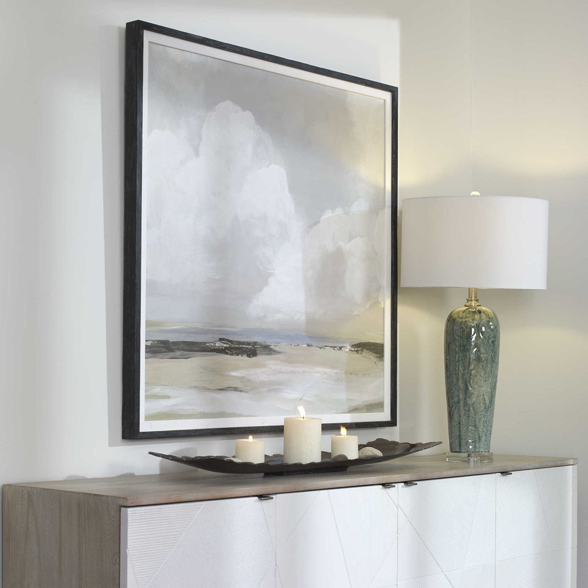 Uttermost Soft Clouds Landscape Framed Print - Image 3