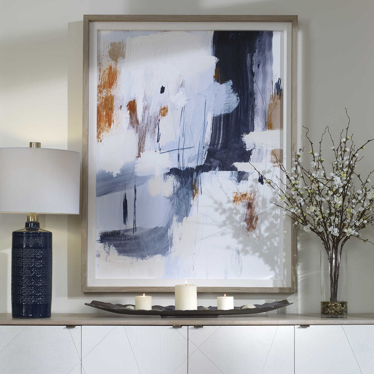 Uttermost Variant Modern Abstract Framed Print - Image 1