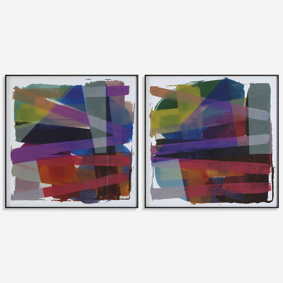 Uttermost Vivacious Set of 2 Modern Framed Prints - Image 2