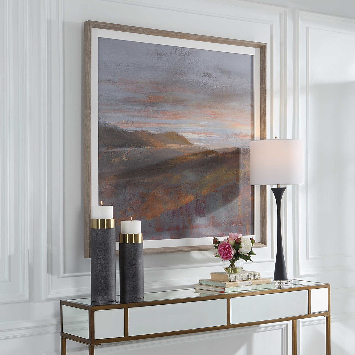 Uttermost Dawn On The Hills Landscape Framed Print - Image 3