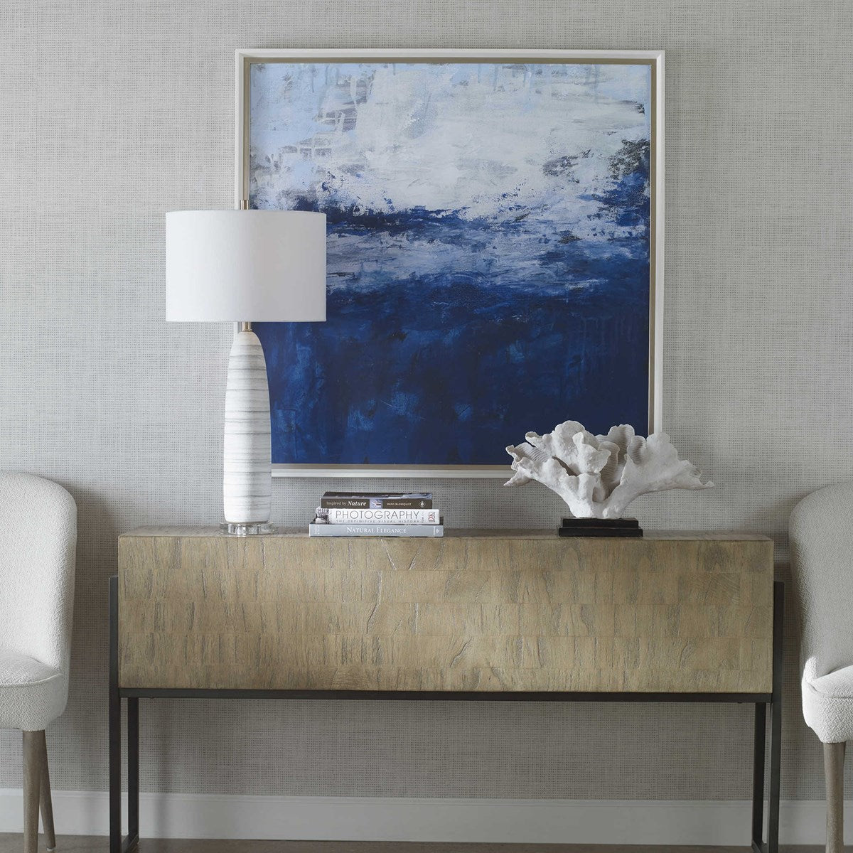 Uttermost Escape Cobalt Blue Framed Print - Image 1