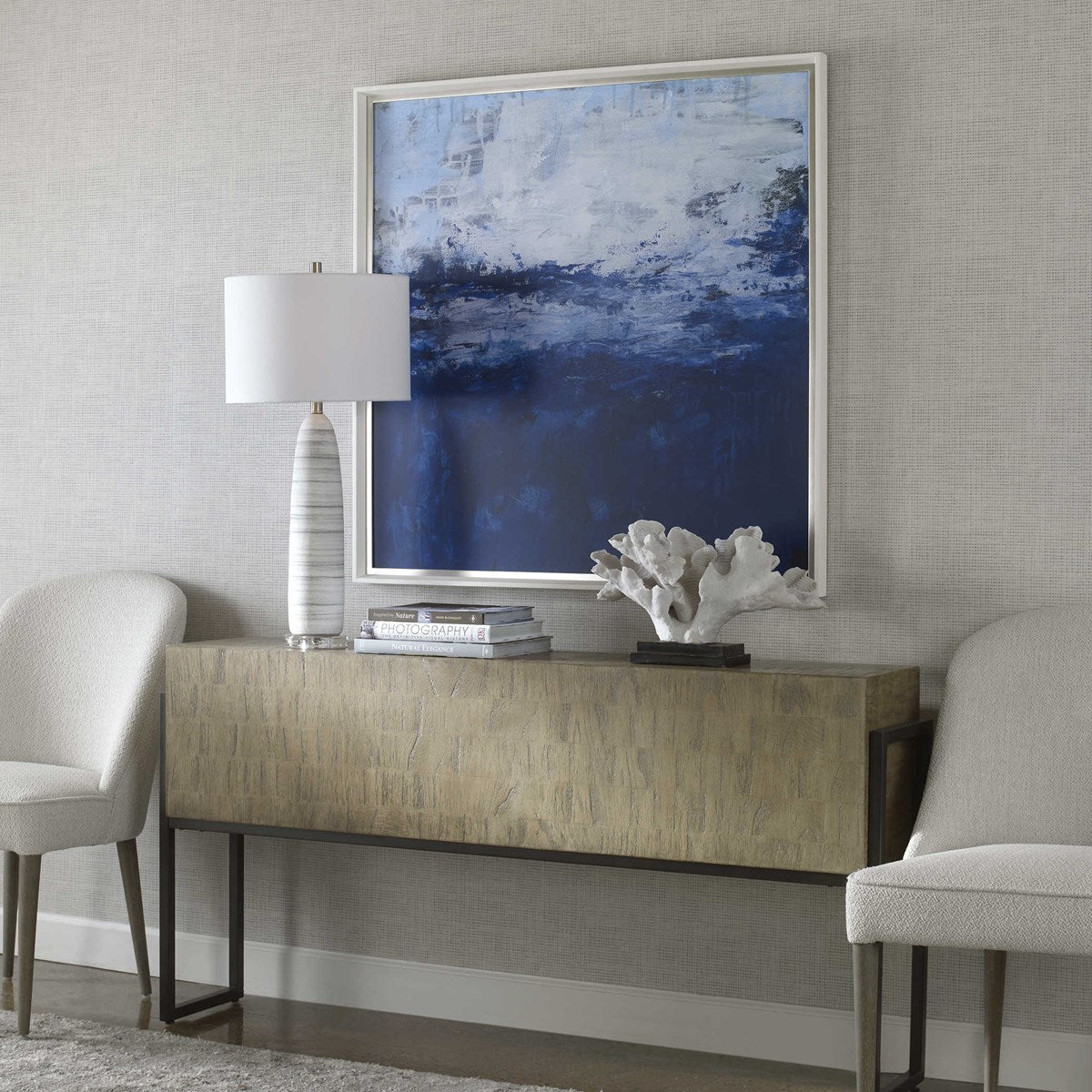 Uttermost Escape Cobalt Blue Framed Print - Image 3