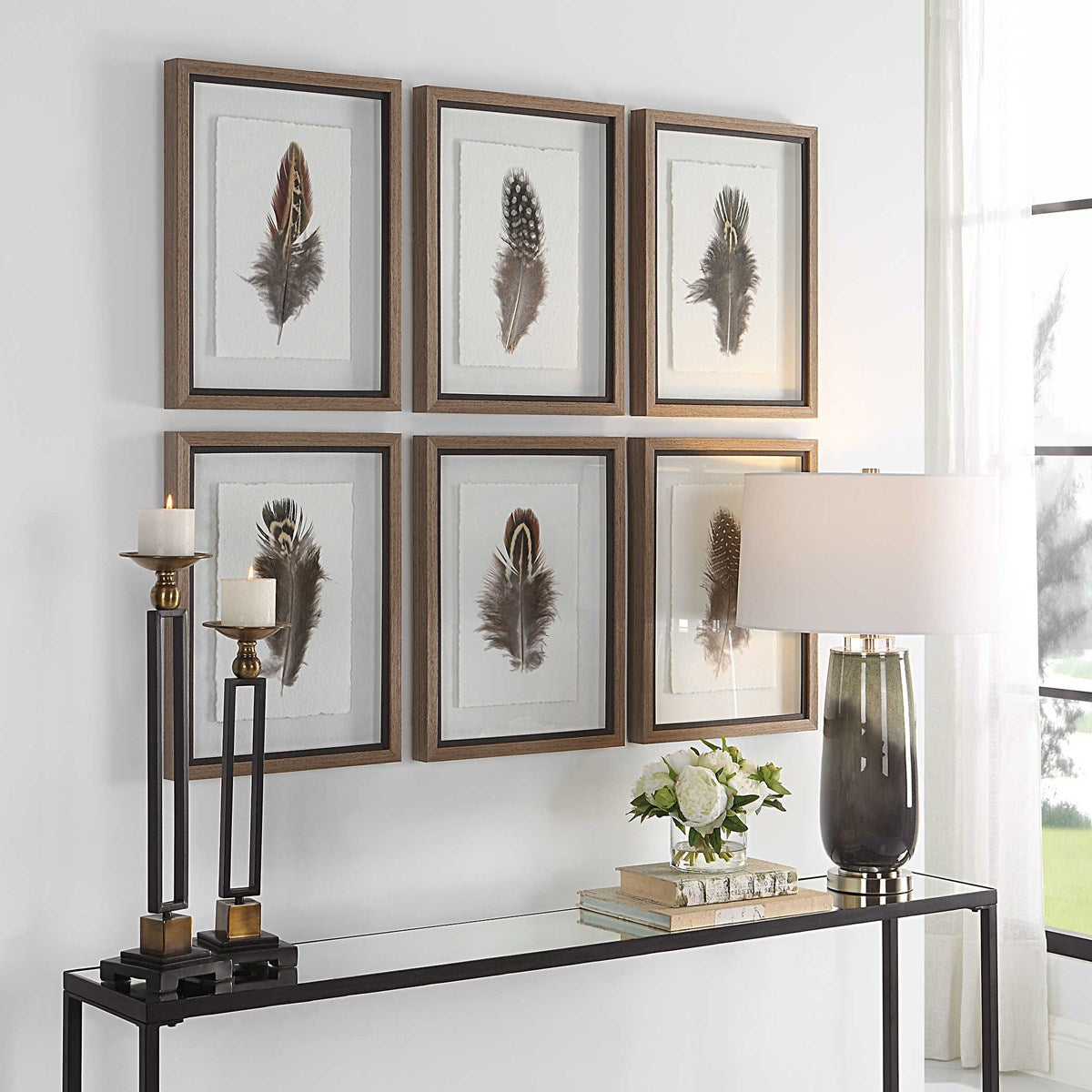 Uttermost Birds Of A Feather Set of 6 Framed Prints - Image 3