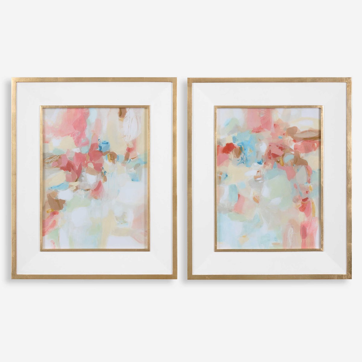 Uttermost A Touch Of Blush And Rosewood Fences Set of 2 Framed Prints - Image 2