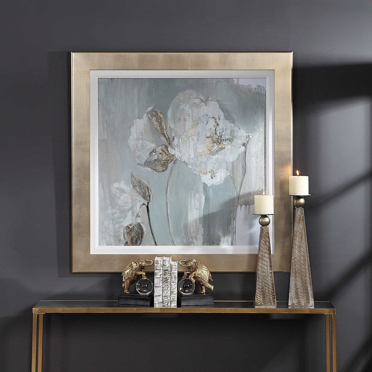 Uttermost Golden Tulip Contemporary Framed Print - Image 1
