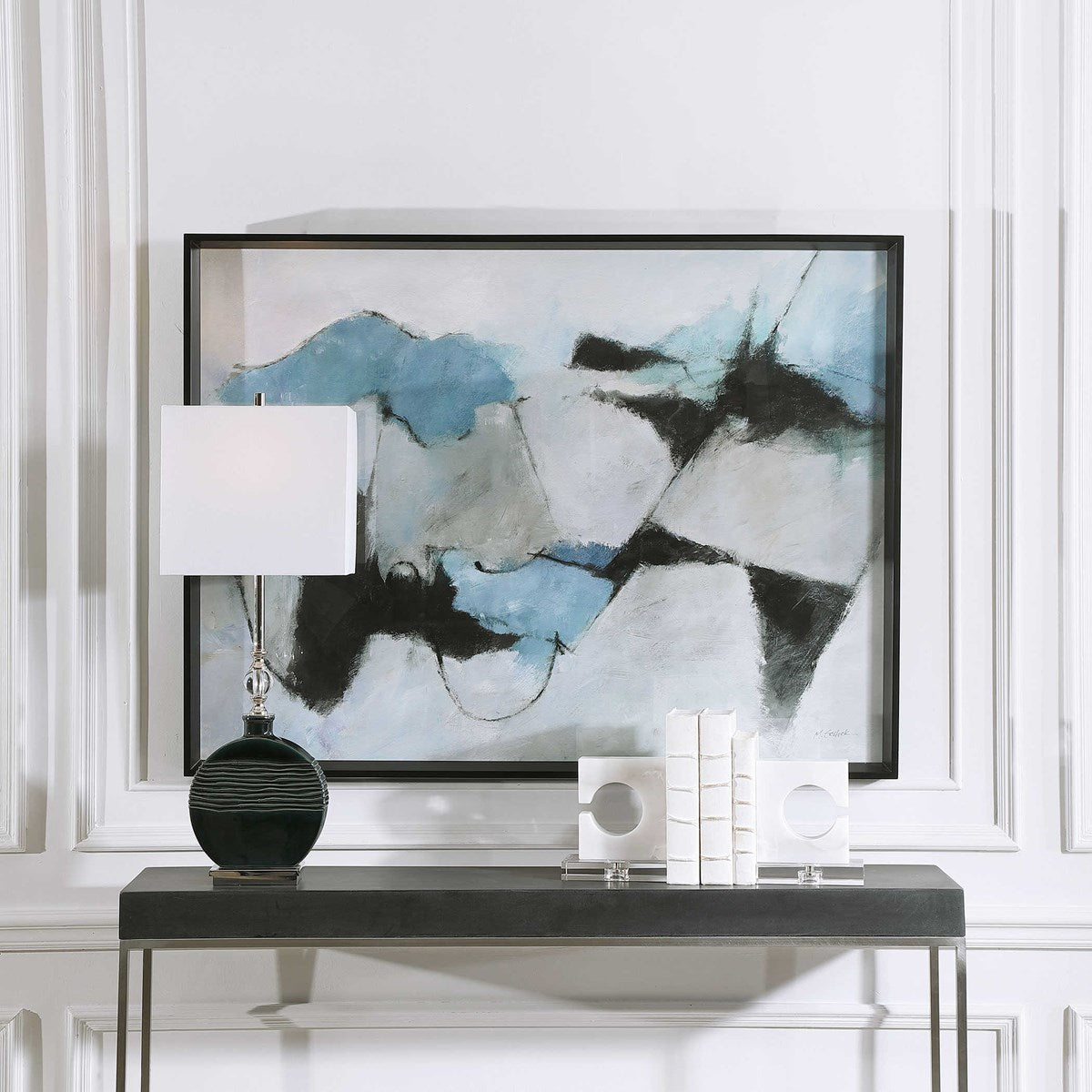 Uttermost Winter Crop Modern Abstract Framed Print - Image 1