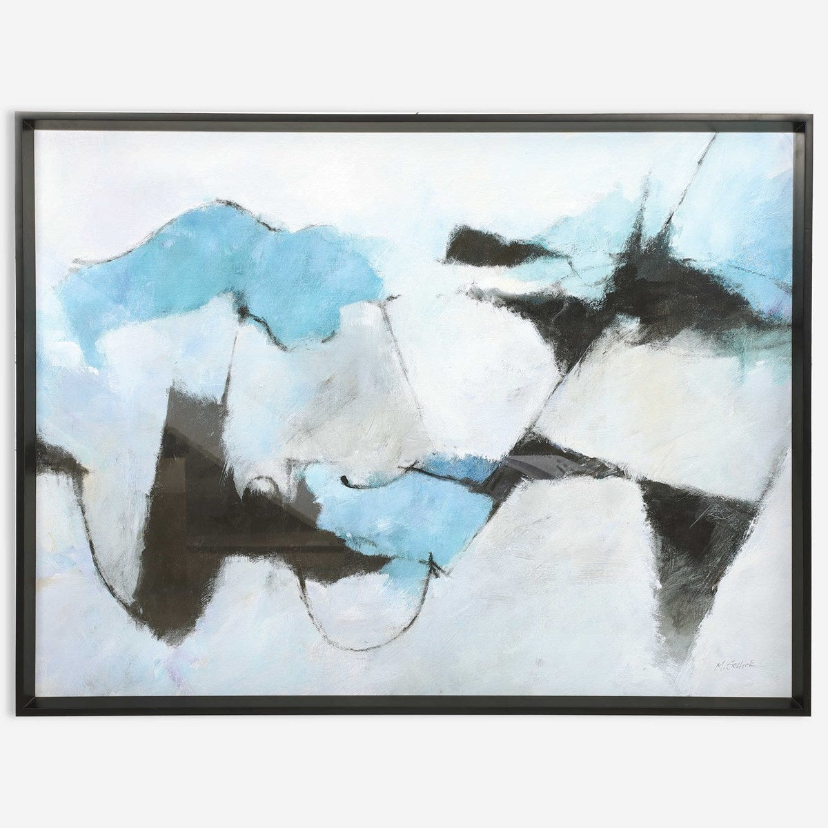 Uttermost Winter Crop Modern Abstract Framed Print - Image 2
