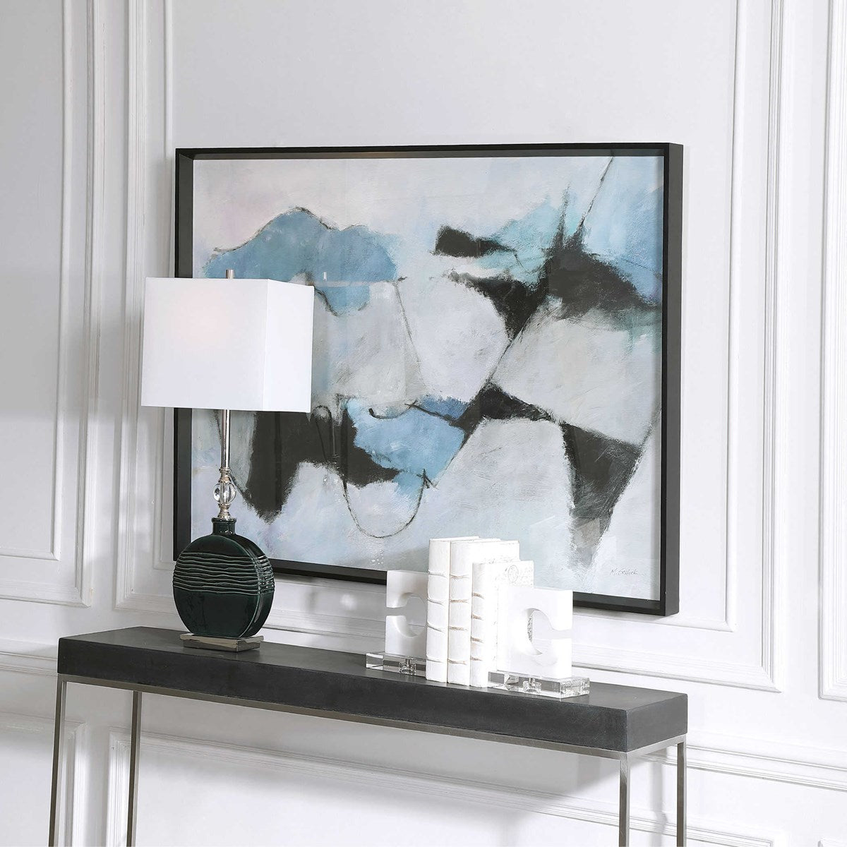 Uttermost Winter Crop Modern Abstract Framed Print - Image 3