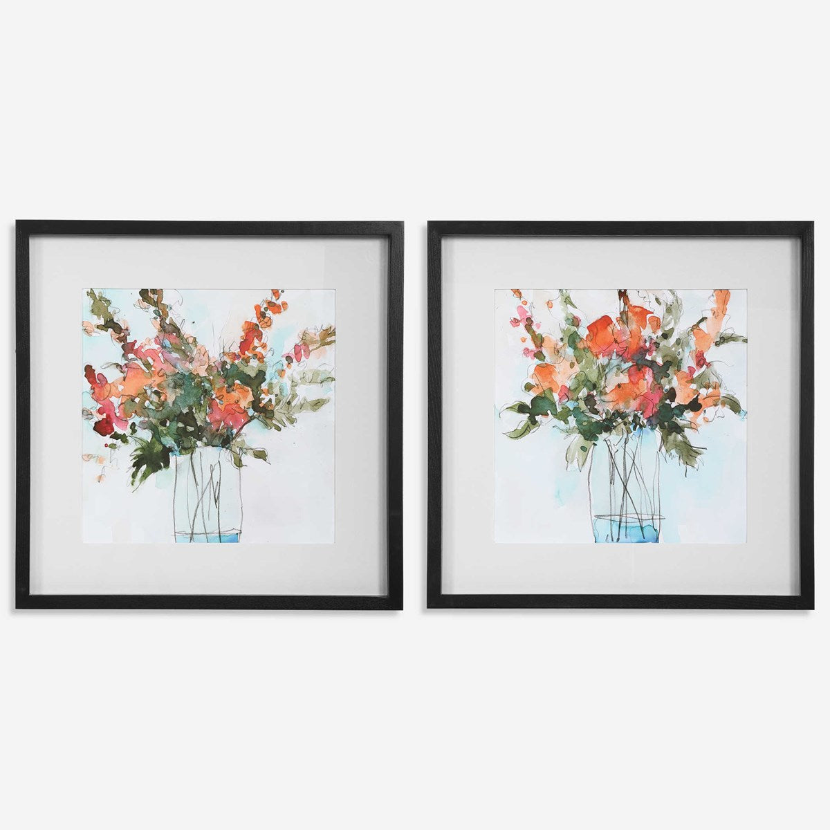 Uttermost Fresh Flowers Set of 2 Framed Prints - Image 2