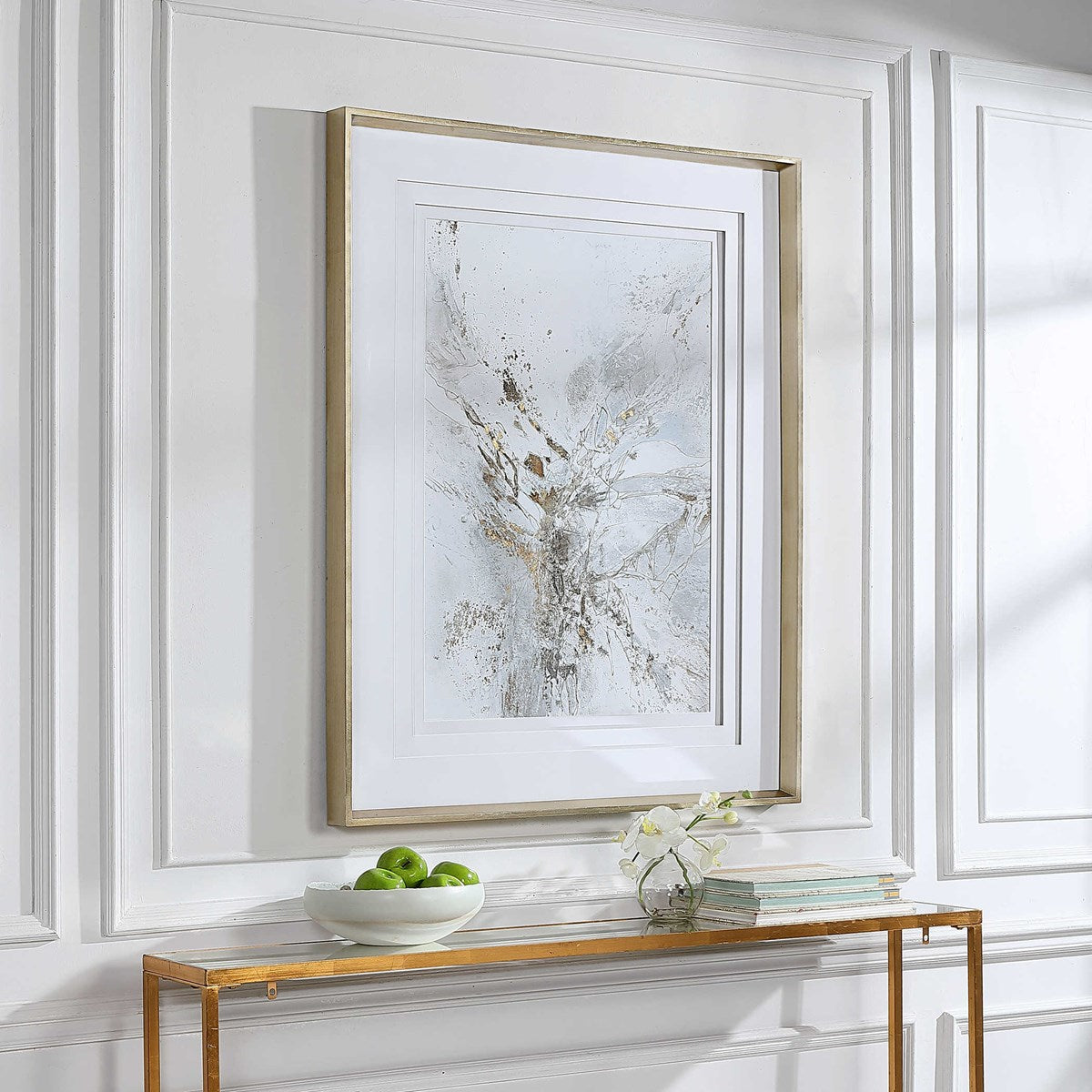 Uttermost Pathos Light Gray and White  Framed Print - Image 3