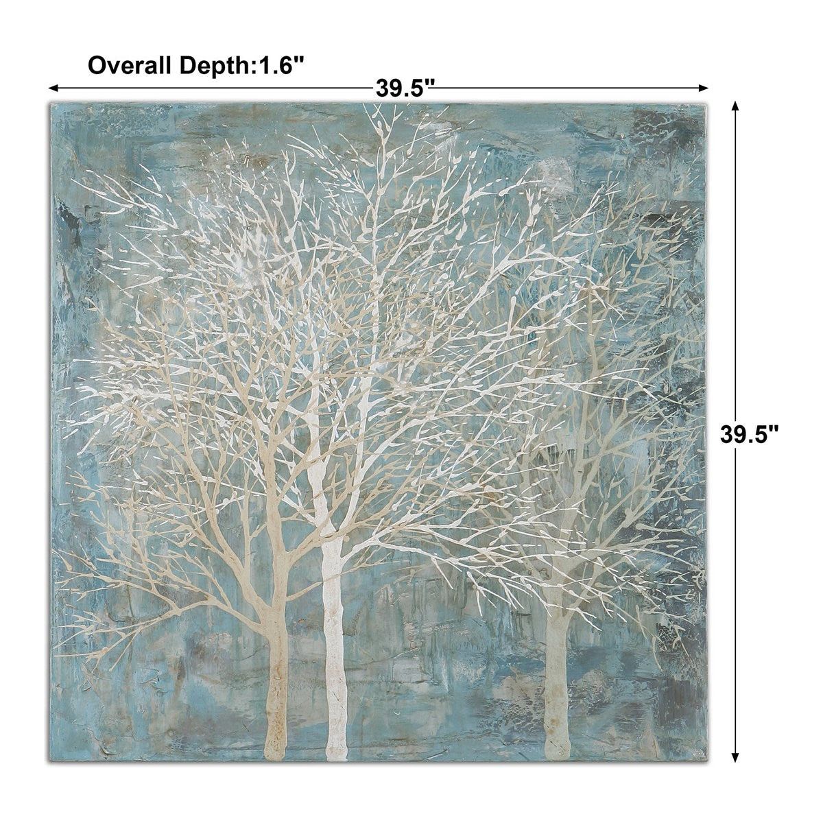 Uttermost Muted Silhouette Landscape Hand Painted Canvas - Image 3