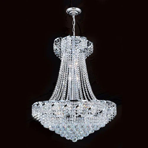 Dark Bronze 16-Inch Six-Light Chandelier with Royal Cut Crystal - Image 1
