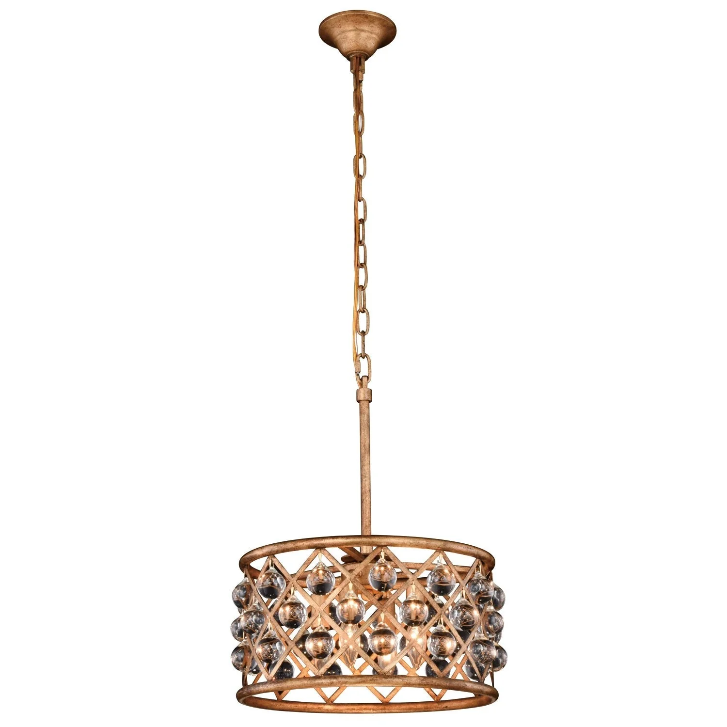Madison Golden Iron 16-Inch Four-Light Pendant - Image 1
