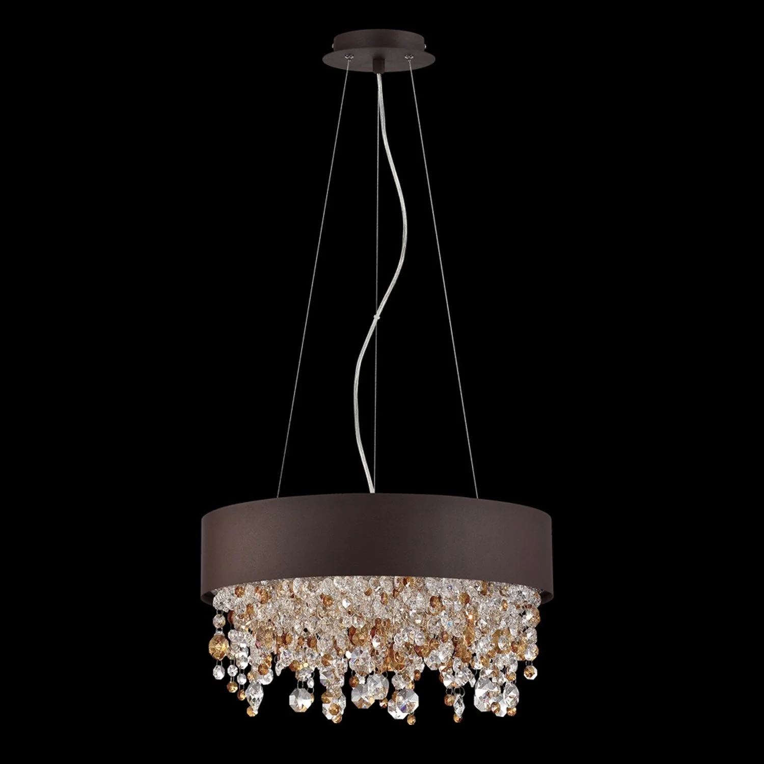 Romanelli Dark Coffee 17-Inch Four-Light Pendant - Image 1