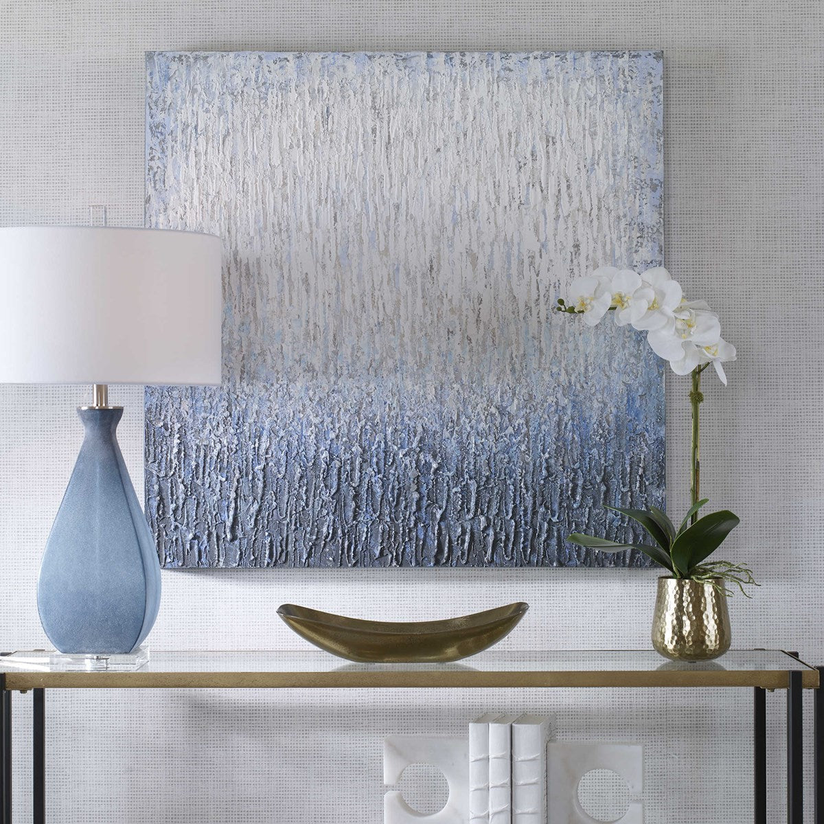 Uttermost Outside The Window Hand Painted Canvas - Image 1