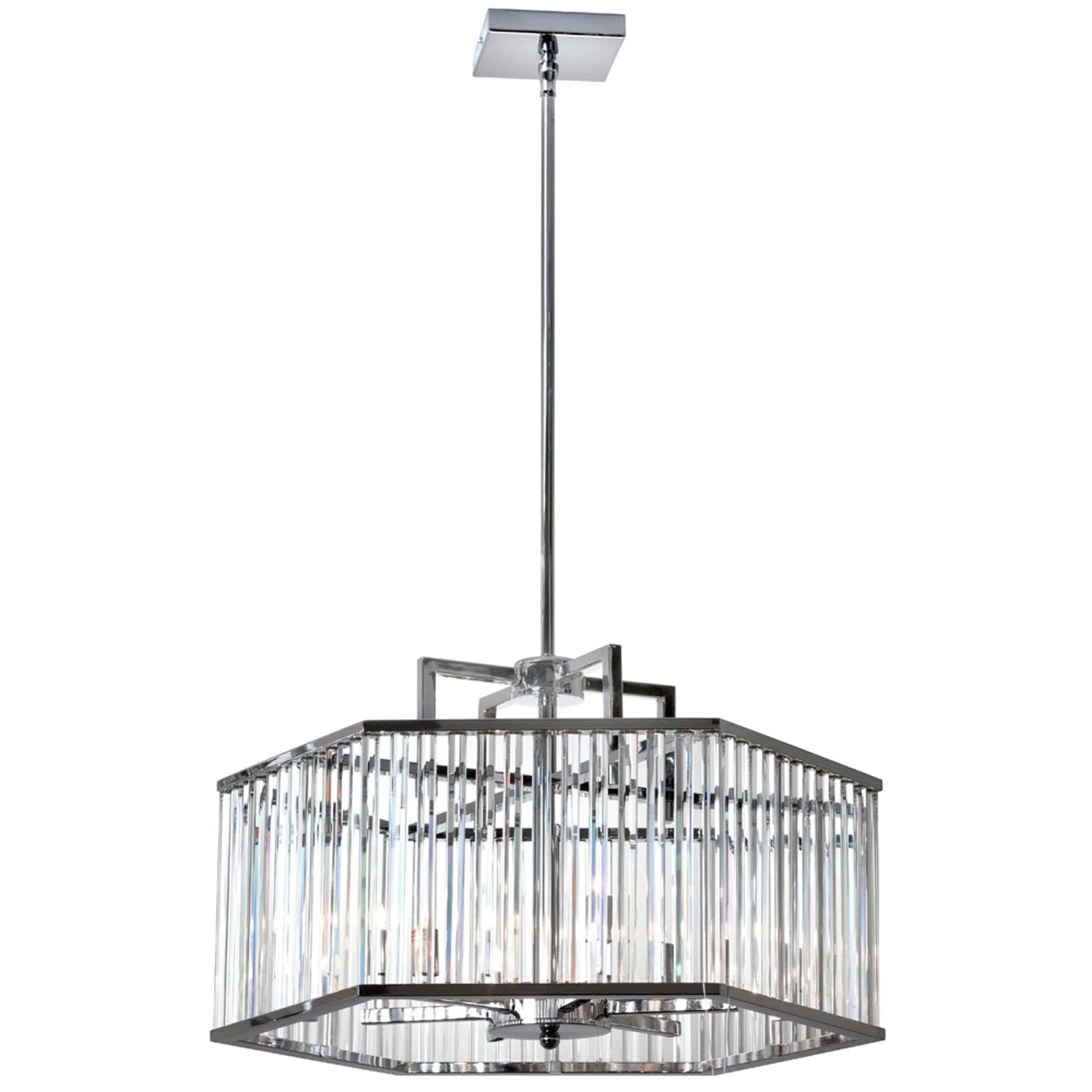 Six-Light Crystal Chandelier - Image 1