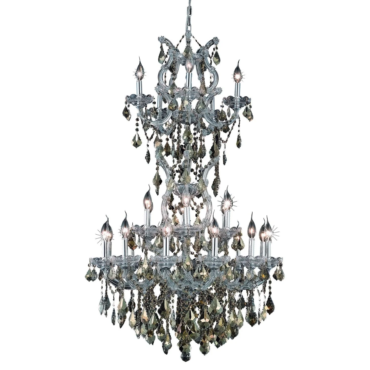 Elegant Lighting Maria Theresa Chrome Twenty-Five Light 30-Inch - Image 1