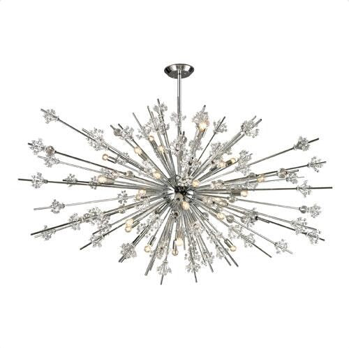 Chrome 31-Light Chandelier - Image 1