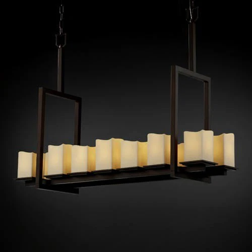 CandleAria Montana Fourteen-Light Short Bridge Chandelier - Image 1