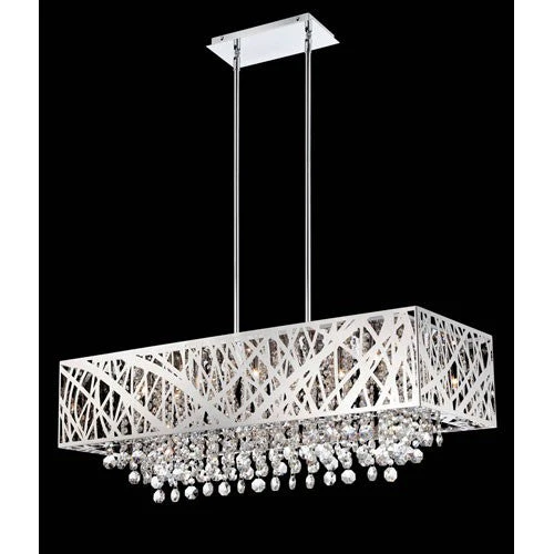 Chrome Ten-Light Pendant - Image 1