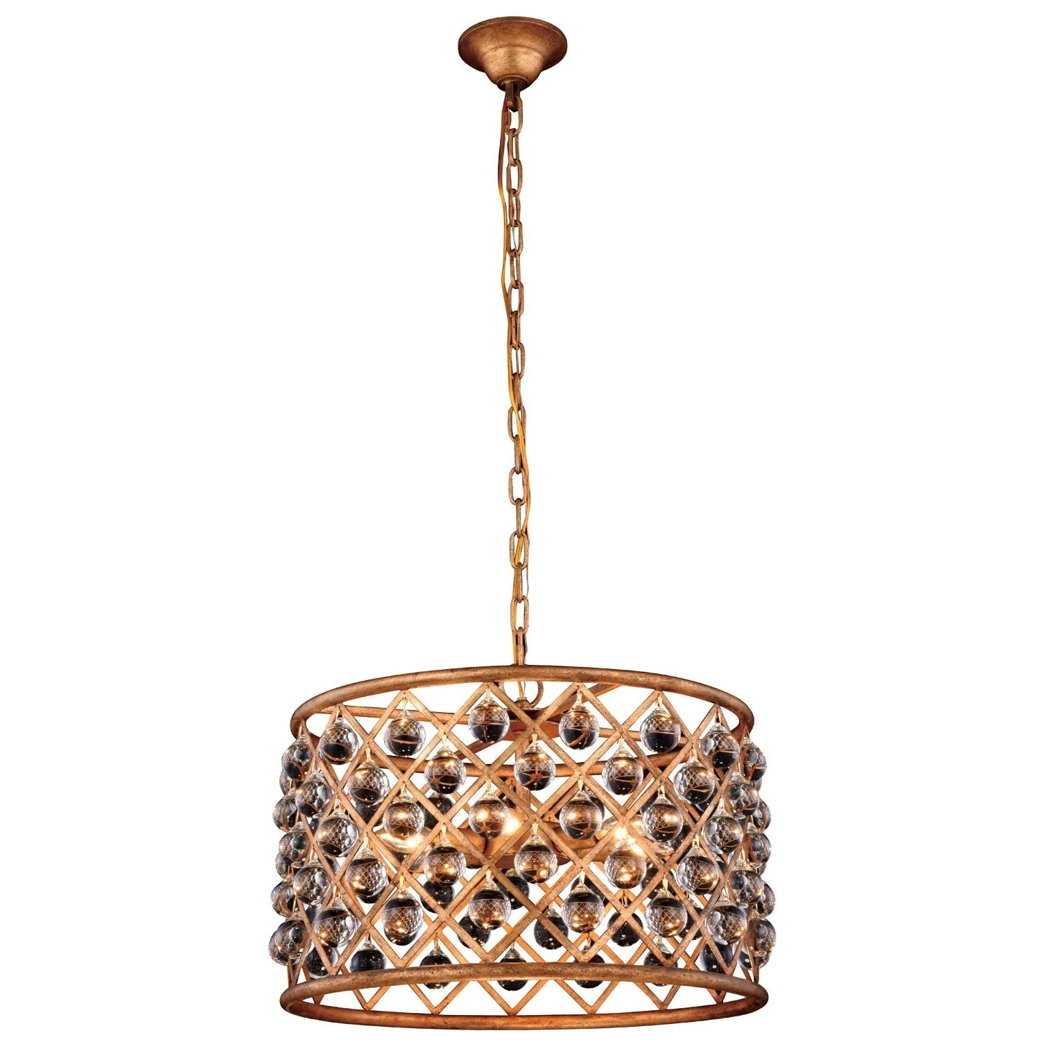 Madison Golden Iron 20-Inch Six-Light Pendant - Image 1