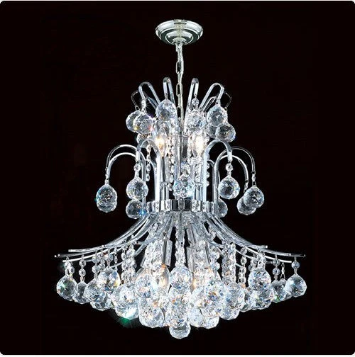 11-Light ChromeFinish with Clear-Crystals Chandelier - Image 1