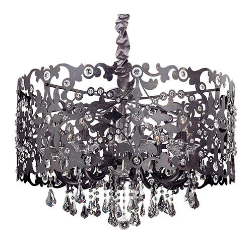 Bizet Sienna Bronze Eight-Light Chandelier with Swarovski Elements Crystal - Image 1