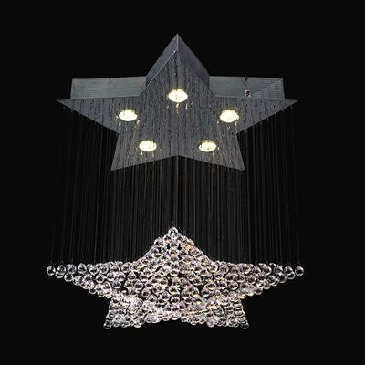 5 Light Andromeda Star Chandelier, Chrome - Image 1