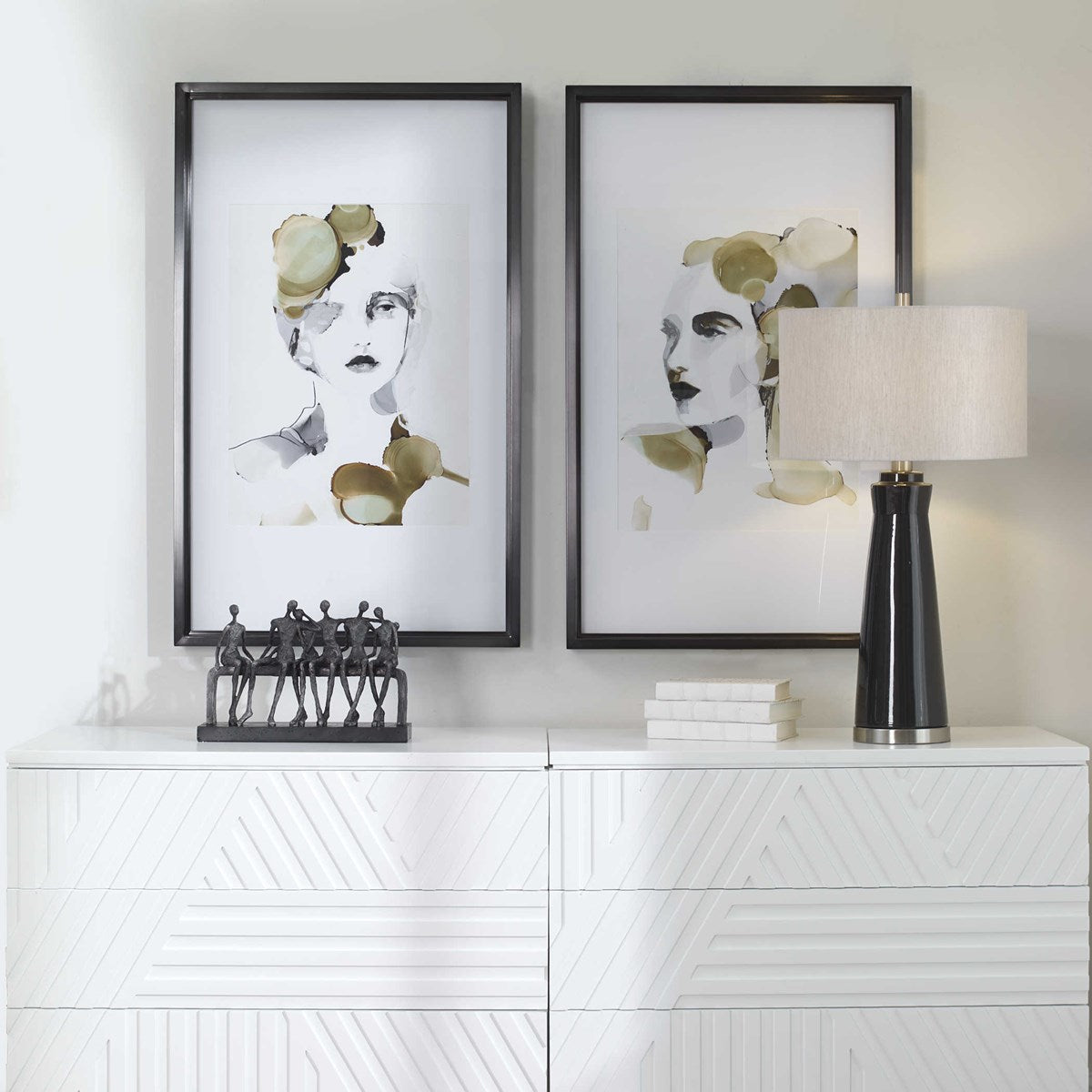 Uttermost Organic Portrait Set of 2 Framed Prints - Image 1
