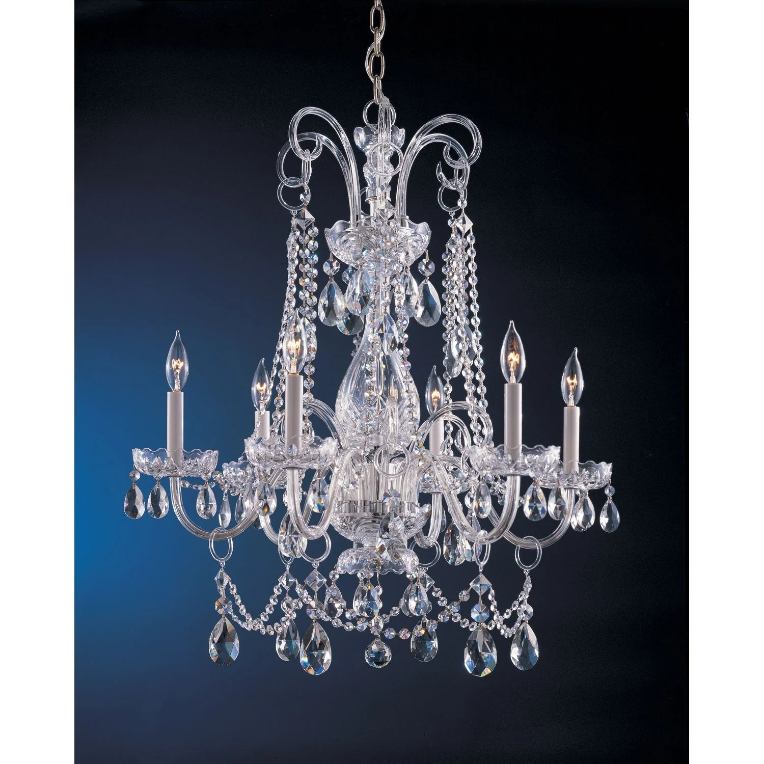 Group Traditional Crystal Crystal chandelier with Clear Swarovski Spectra Crystal - Image 1