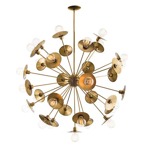 Keegan Brass 30-Light Large Chandelier - Image 1