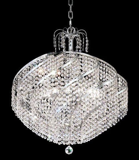 15 Light crystal chandelier in chrome finish - Image 1
