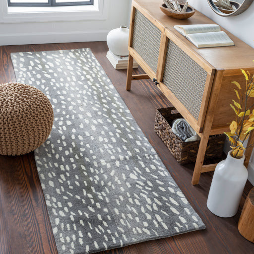 Surya Rugs Athena Collection Gray, Light Gray & Cream Animal Print Area Rug ATH-5163 - Image 2
