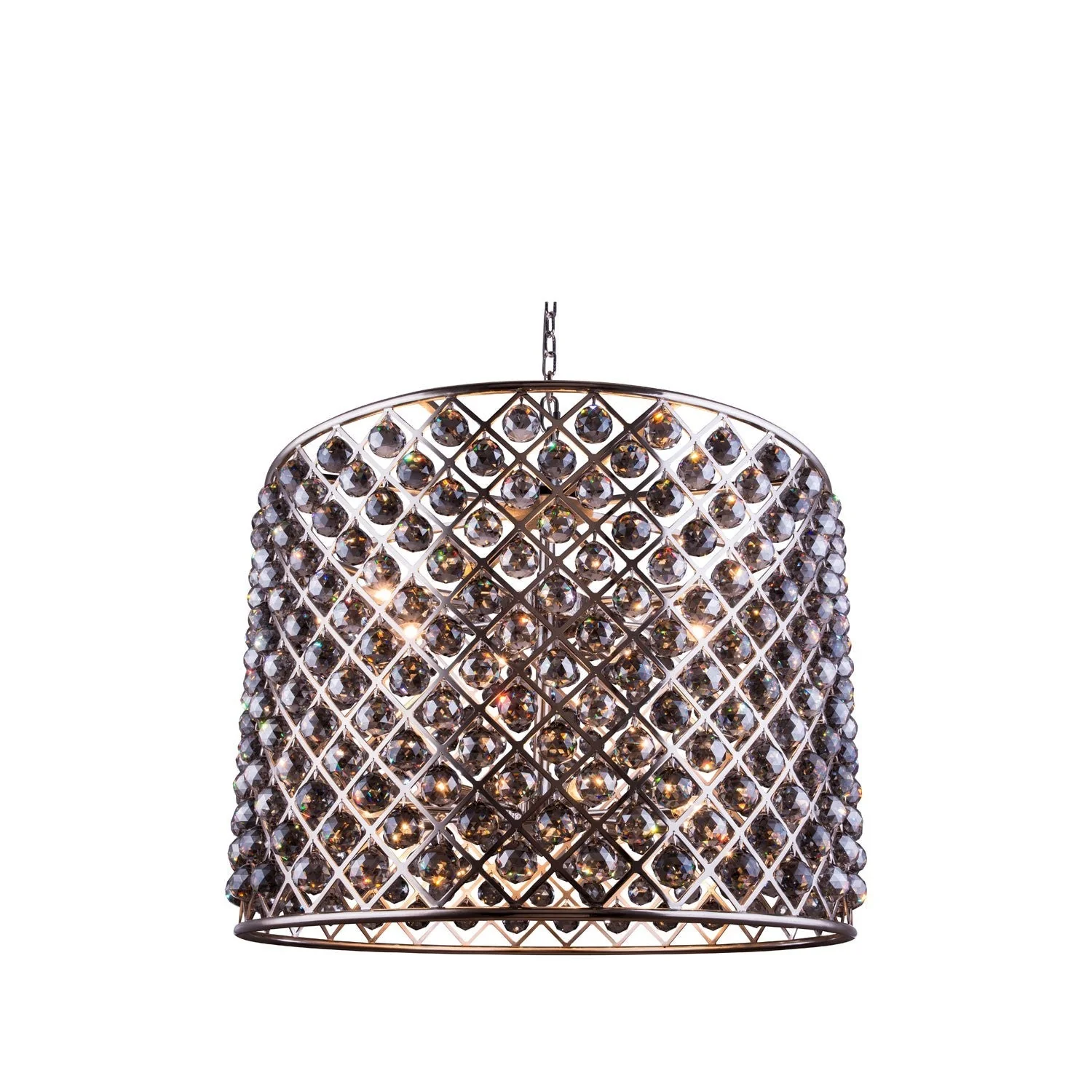 Madison Polished Nickel Twelve-Light Pendant with Royal Cut Silver Shade Crystals - Image 1