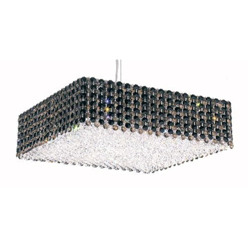 Stainless Steel 13-Light Jaguar Swarovski Elements Pendant Light, 17W x 5H x 17D - Image 1