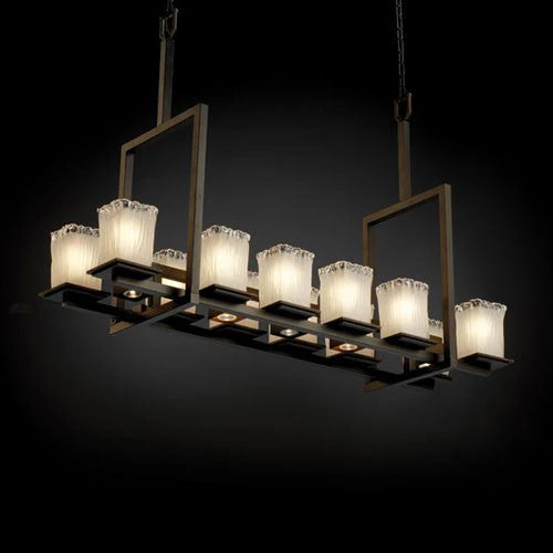 Dark Bronze Tall Bridge Chandelier - Image 1