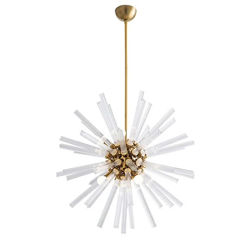 Clear Eight-Light Small Chandelier - Image 1
