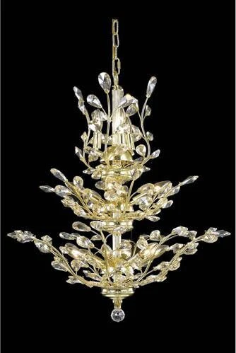 Gold 13-Light Chandelier with Golden Shadow Royal Cut Crystal - Image 1