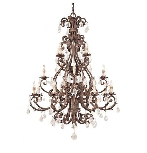 Silver Sixteen-Light Chandelier - Image 1