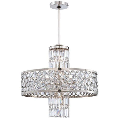 Magique Polished Nickel 13-Light Pendant - Image 1