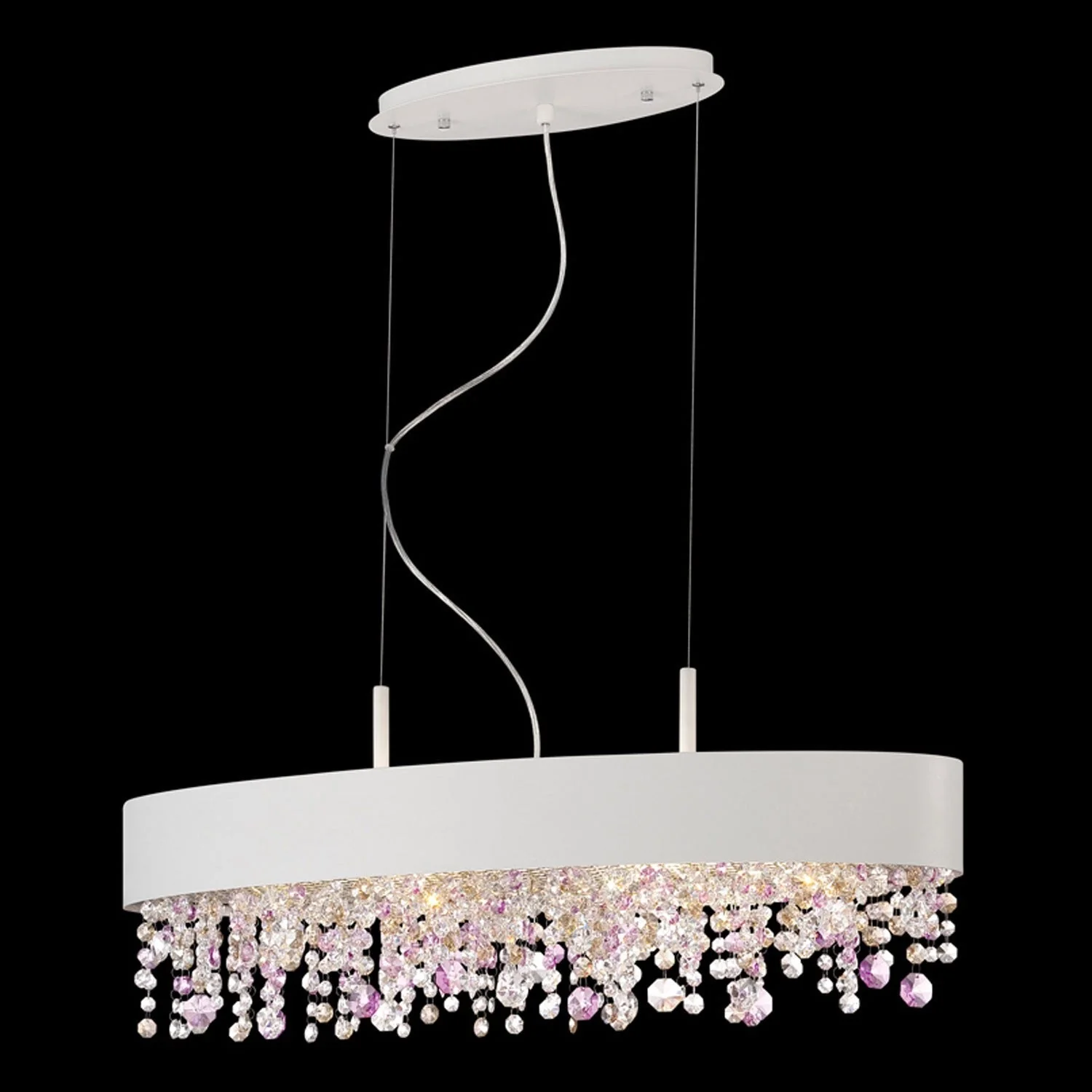 Romanelli White 8-Inch Six-Light Pendant - Image 1